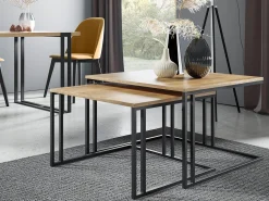 Sofabordssæt Oswego 110 (Brun + Sort)