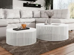 Sofabordssæt Prunis (Hvid)