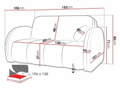 Sovesofa Citral III (Velo 623)