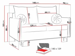 Sovesofa Clovis 110 (Manila 02)