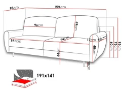 Sovesofa ComfiDream Odelila (Kronos 22)