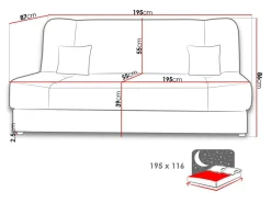 Sovesofa Comfivo Cera I (Alova 04 + Alova 46)