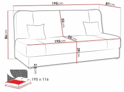 Sovesofa Comfivo Cera II (Bizon 2113 + Bizon 2112)