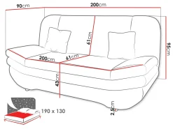 Sovesofa Comfivo Silva I (Baloo 2073)