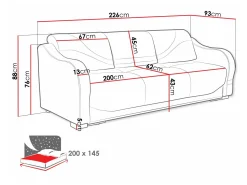 Sovesofa Decatur 104