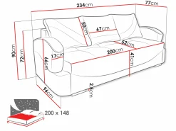 Sovesofa Decatur 103