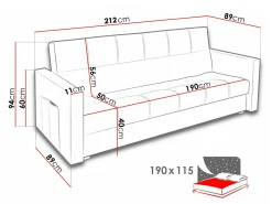 Sovesofa Edinburg 104 (Inari 80)