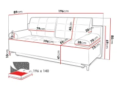 Sovesofa Independence 100 (Ikar 01)