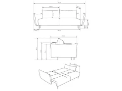 Sovesofa Kingston 131 (Horizon 08)
