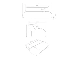 Sovesofa Kingston 182 (Puente 03)