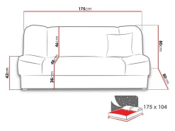 Sovesofa Myreva (Orinoco 22)