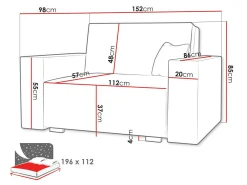 Sovesofa Serora II (Neve 77)