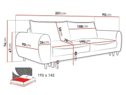 Sovesofa TrendyNest Cervalis (Onega 02)