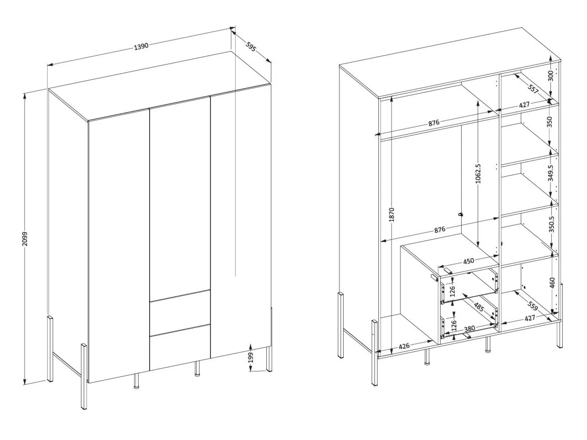 Soveværelsessæt Etsore 114