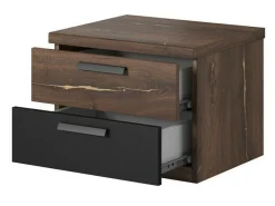 Soveværelsessæt Felelie 107 (Mørk flagstaf eg + Kobber)