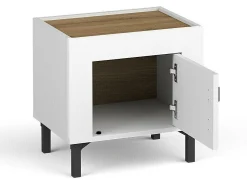 Soveværelsessæt Mormavu 112 (Mat hvid + Beige)