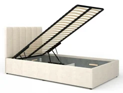 Soveværelsessæt Mormavu 112 (Mat hvid + Beige)