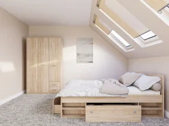 Soveværelsessæt Novsore 158 (Sonoma eg)