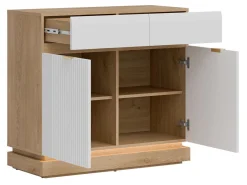 Soveværelsessæt Teselbu 117 (Hvid + Egetræ)