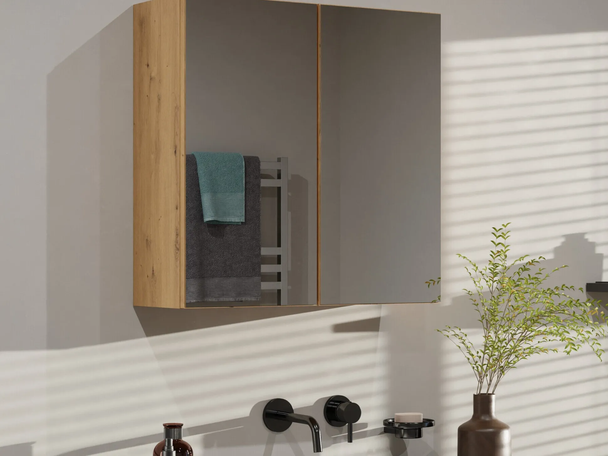 Spejlskab til badeværelset Balelbo 101 (Artisan eg)