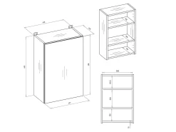 Spejlskab til badeværelset Balelbo 100 (Artisan eg)