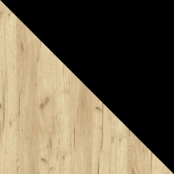 Spisestuesæt Edmond 117 (Craft gylden eg + Sort)