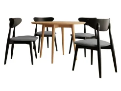 Spisestuesæt Racine 124 (Sort)