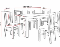 Spisestuesæt Victorville 283