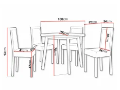 Spisestuesæt Victorville 255
