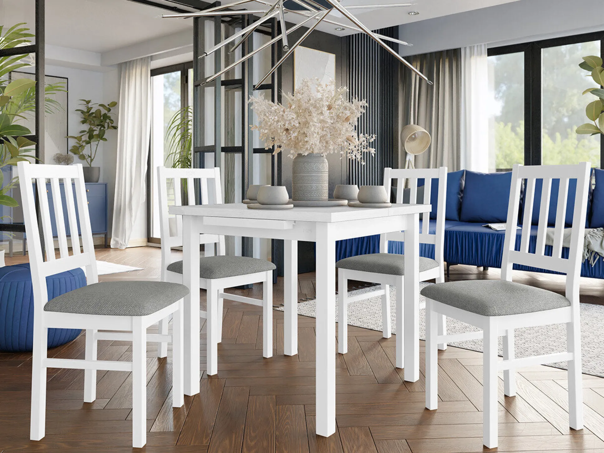 Spisestuesæt Victorville 314 (Hvid)