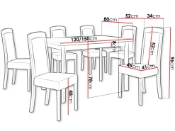 Spisestuesæt Victorville 351 (Hvid)
