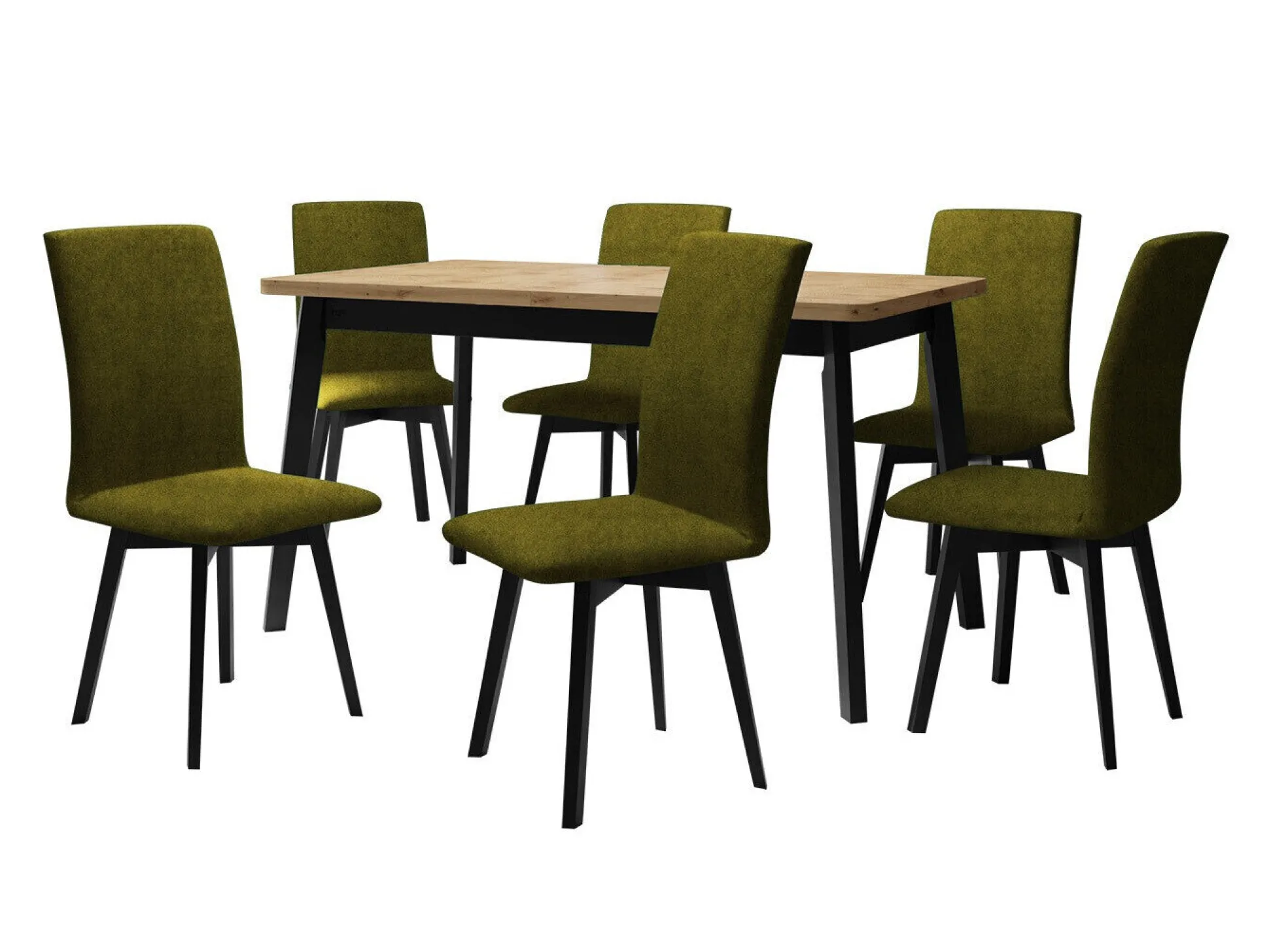 Spisestuesæt Victorville 326 (Sort)