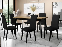 Spisestuesæt Victorville 288 (Artisan eg + Sort)