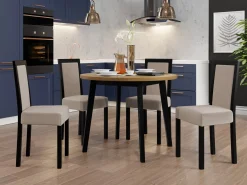 Spisestuesæt Victorville 256 (Grandson eg + Sort)
