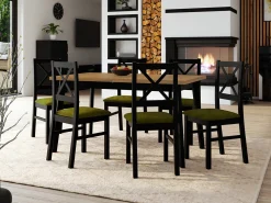 Spisestuesæt Victorville 317 (Sort)