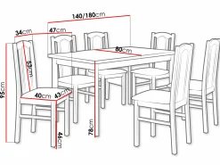 Spisestuesæt Victorville 313 (Hvid)