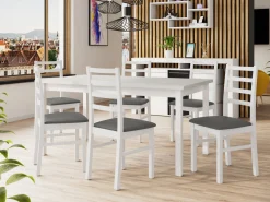 Spisestuesæt Victorville 261 (Hvid)