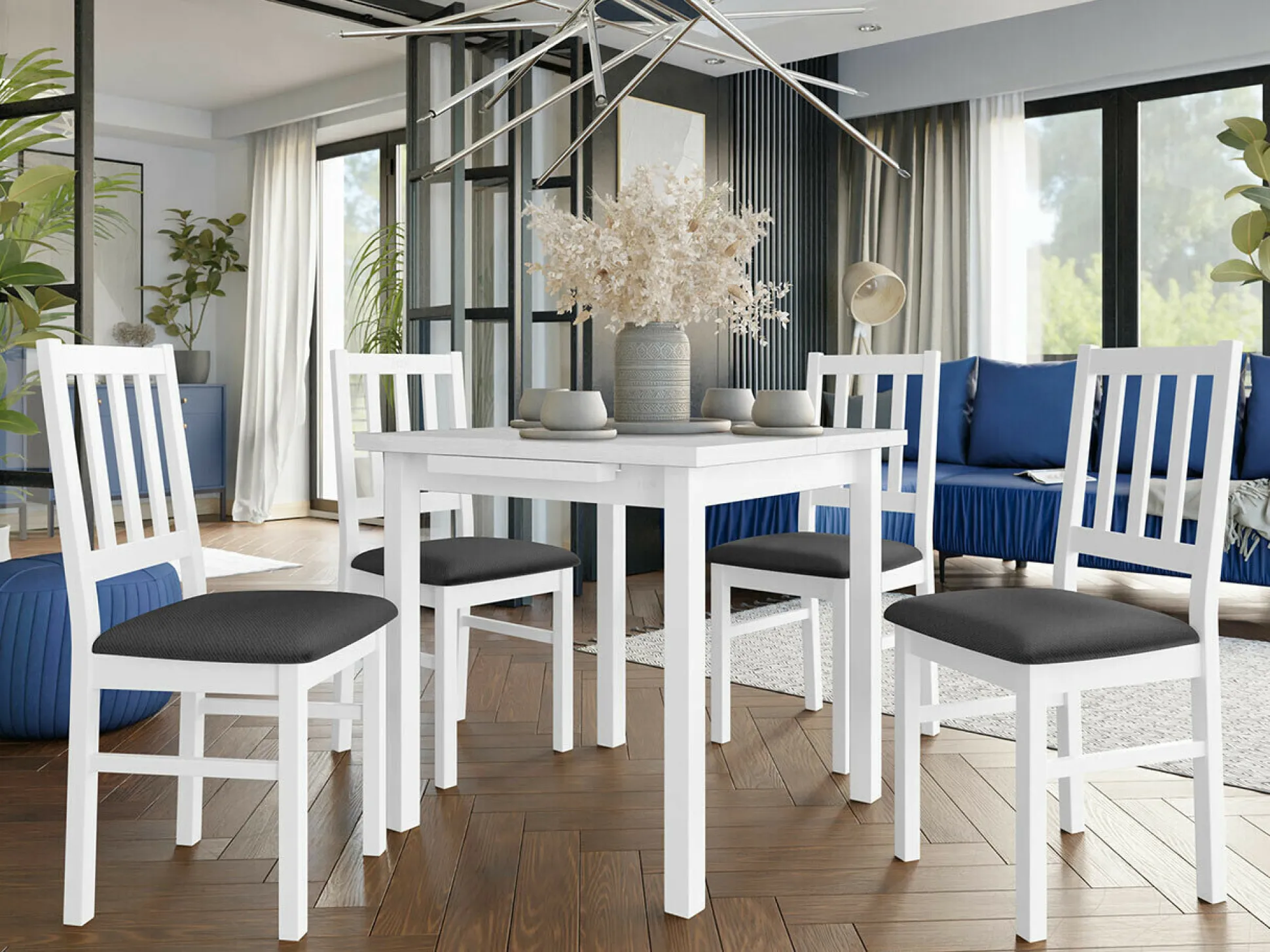 Spisestuesæt Victorville 275 (Hvid)