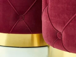 Sæt puffer Houston 1154 (Bordeaux)