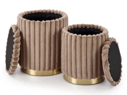 Sæt puffer Houston 2076 (Cappuccino)