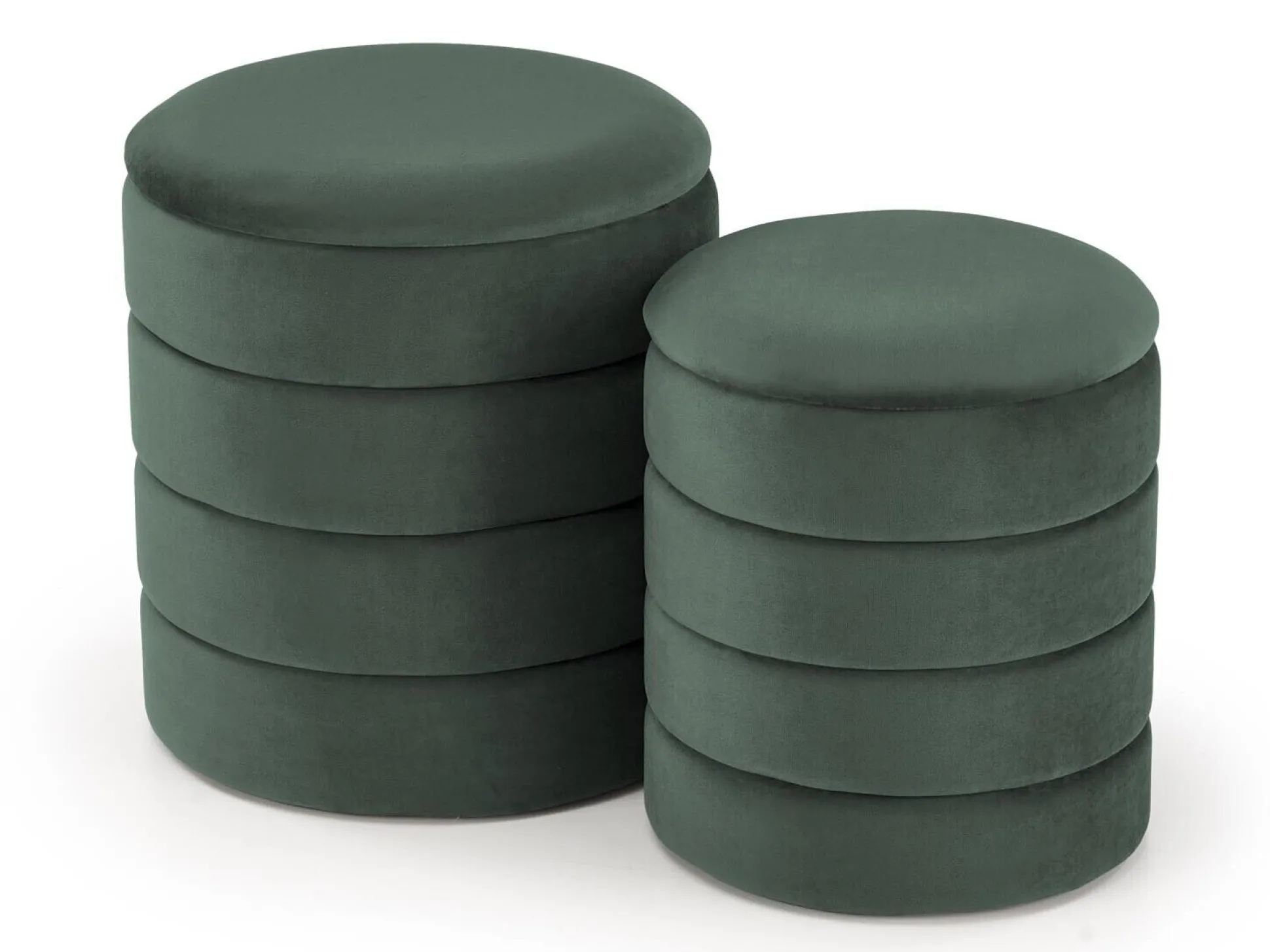 Sæt puffer Houston 1780 (Grøn)