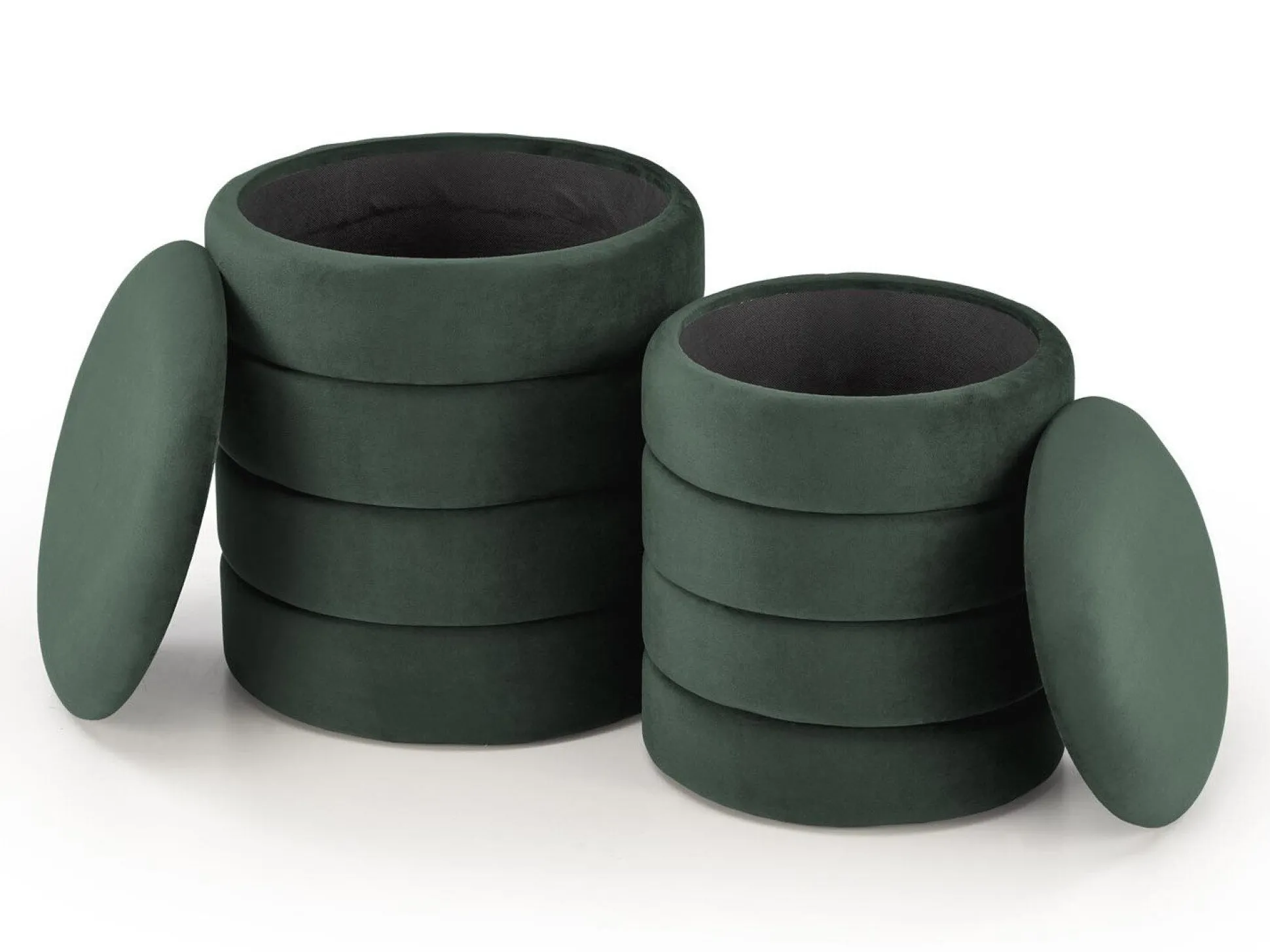 Sæt puffer Houston 1780 (Grøn)