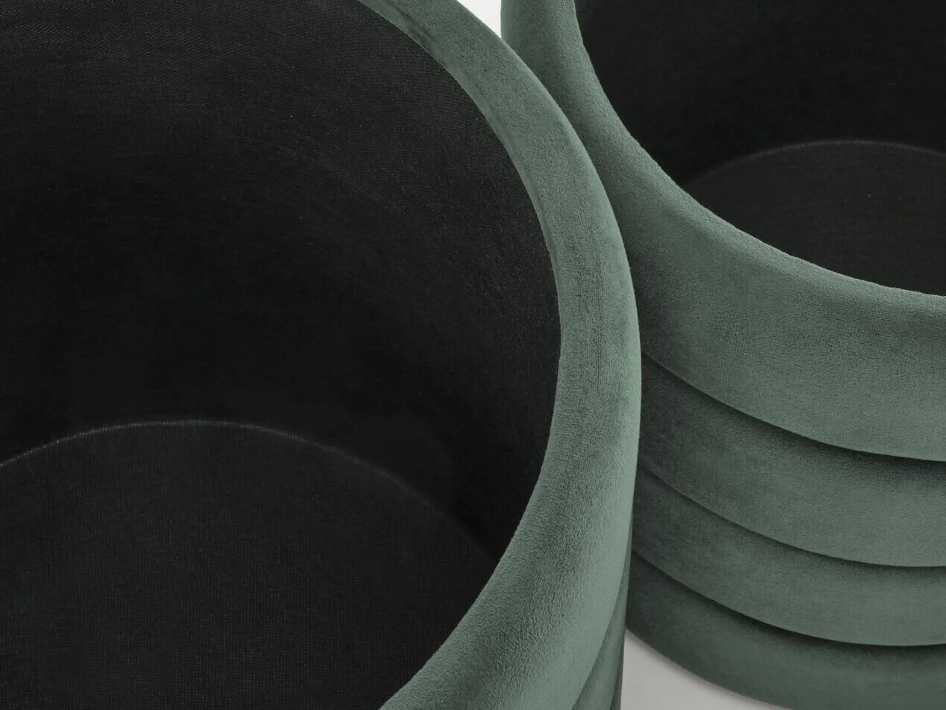 Sæt puffer Houston 1780 (Grøn)