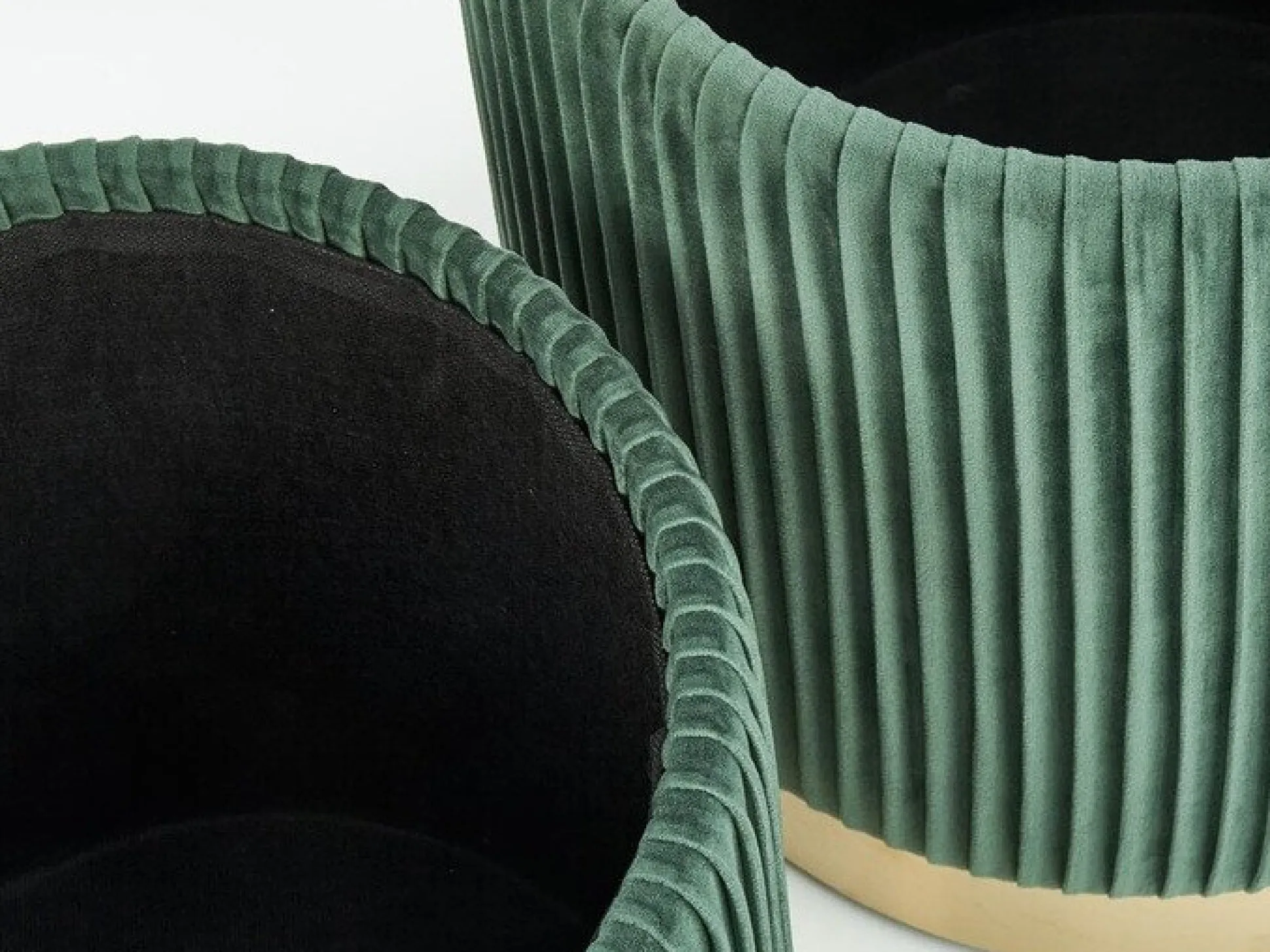 Sæt puffer Houston 1153 (Mørkegrøn)