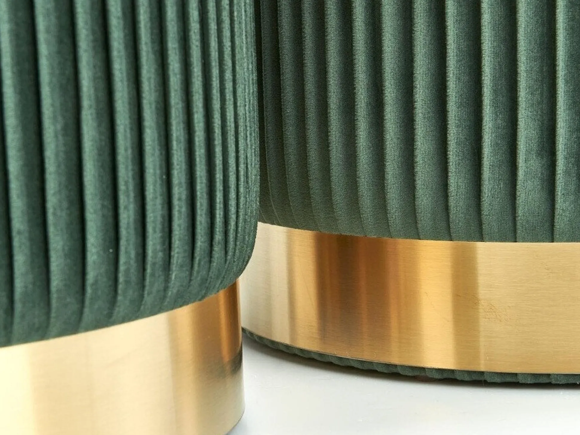 Sæt puffer Houston 1153 (Mørkegrøn)