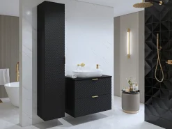 Stående badeværelseskab til håndvask Liretu 101 (Sort)