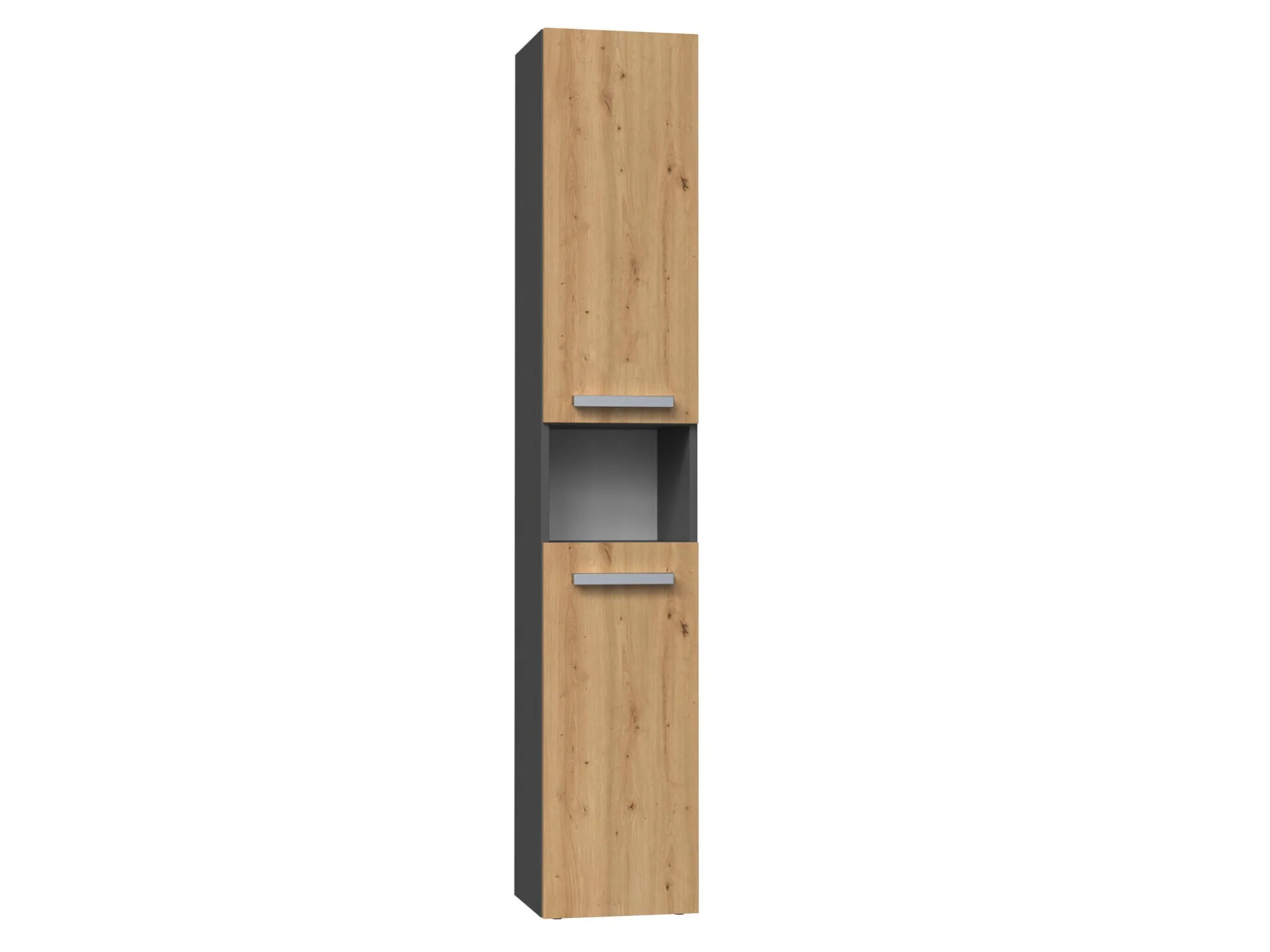 Stående badeværelsesskab Nolmaru 104 (Antracit + Artisan eg)