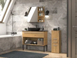 Stående badeværelsesskab Nolmaru 108 (Artisan eg)