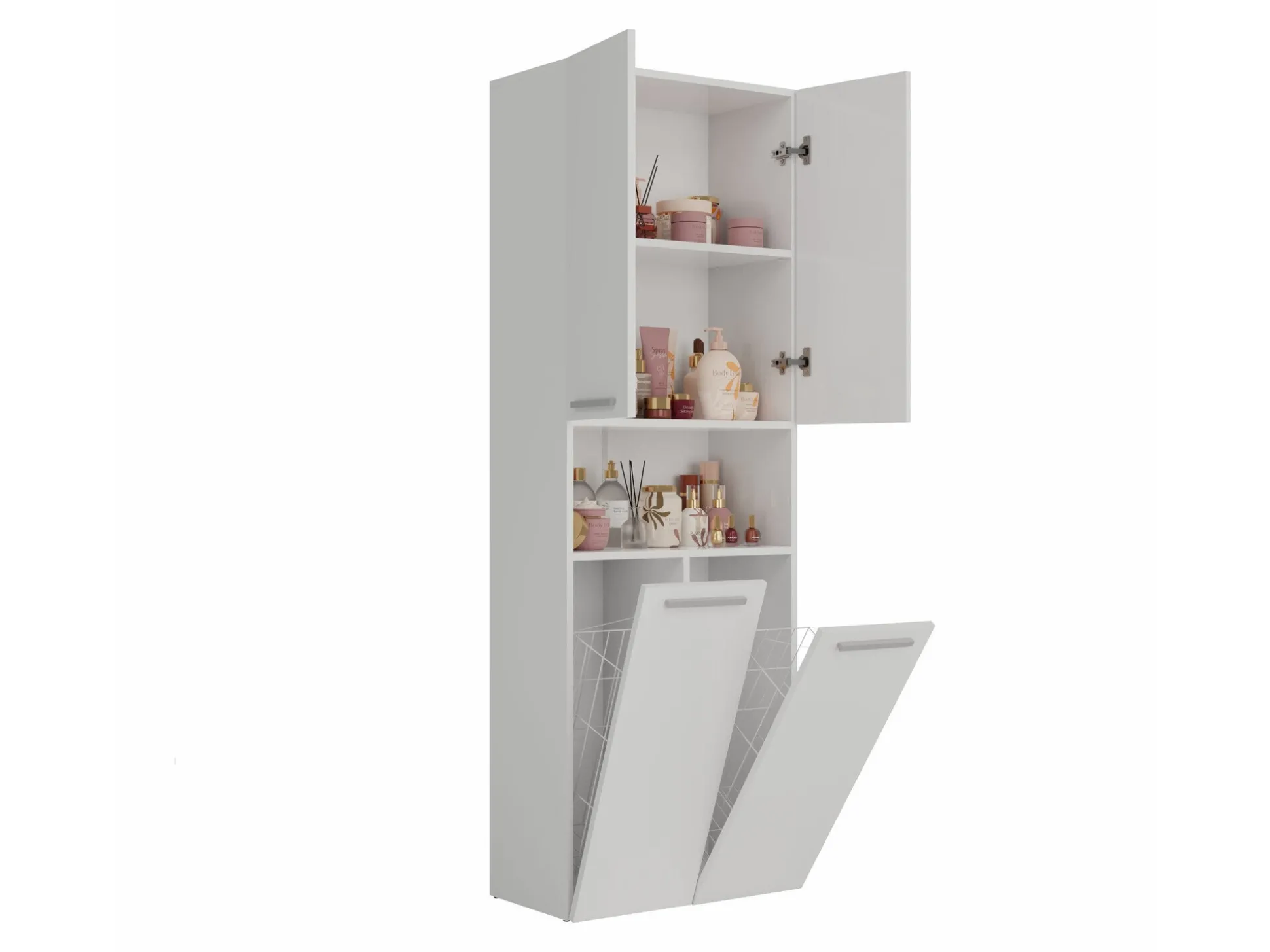 Stående badeværelsesskab Nolmaru 103 (Hvid)