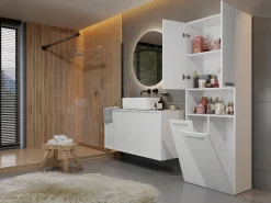 Stående badeværelsesskab Nolmaru 103 (Hvid)